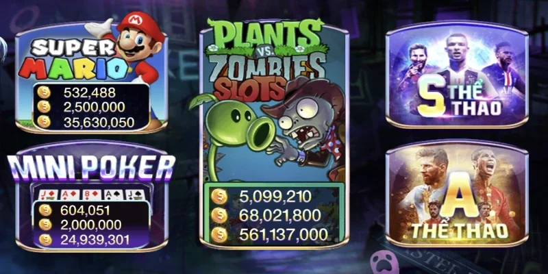 Giới thiệu về game nổ hũ plants vs zombie slots