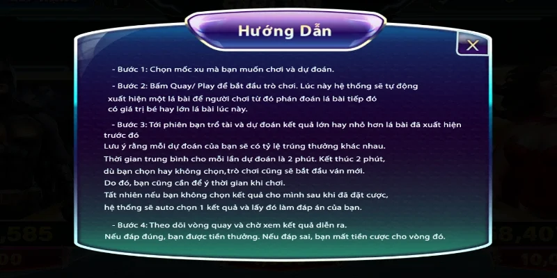 Luật chơi chi tiết của game nổ hũ cao thấp