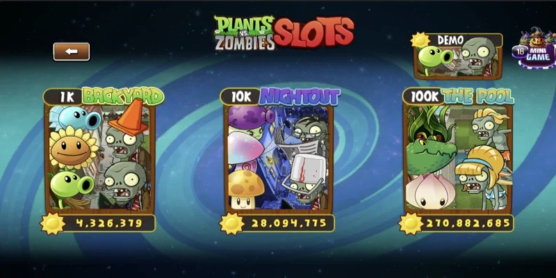 Plants vs zombie slots là một tựa game có luật chơi vô cùng đơn giản